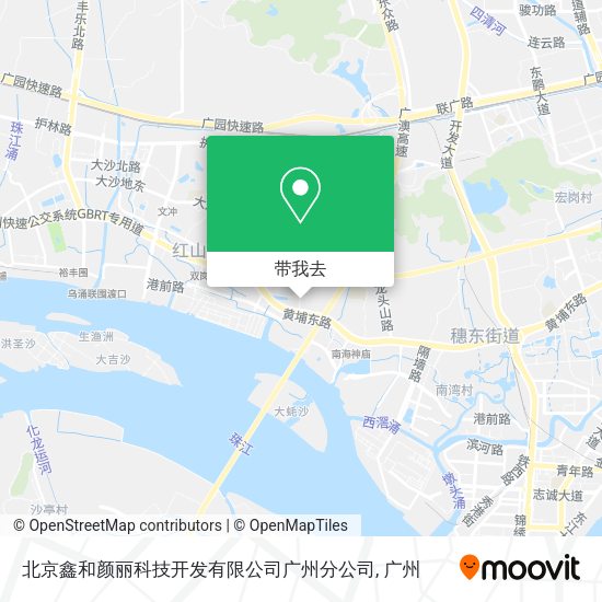 北京鑫和颜丽科技开发有限公司广州分公司地图