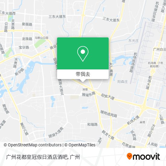 广州花都皇冠假日酒店酒吧地图