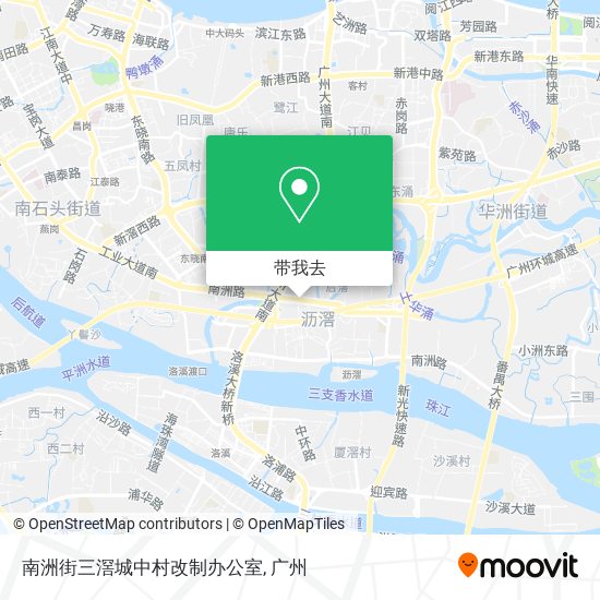 南洲街三滘城中村改制办公室地图