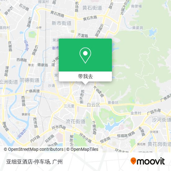 亚细亚酒店-停车场地图