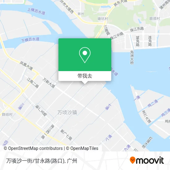 万顷沙一街/甘永路(路口)地图