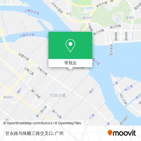 甘永路与珠糖三路交叉口地图