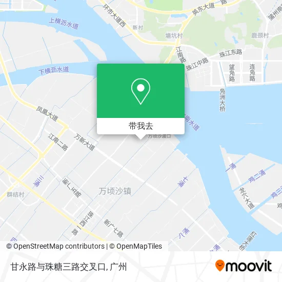 甘永路与珠糖三路交叉口地图