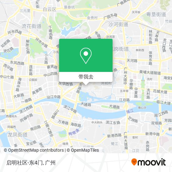 启明社区-东4门地图