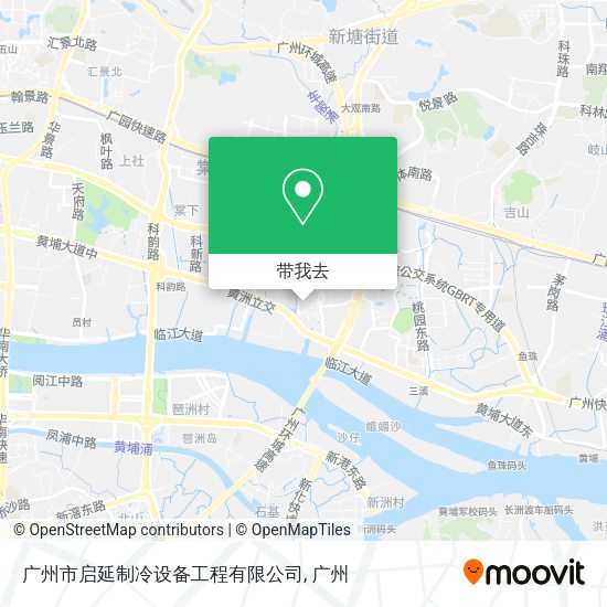 广州市启延制冷设备工程有限公司地图
