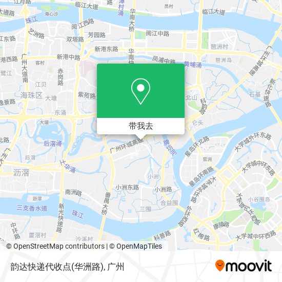 韵达快递代收点(华洲路)地图