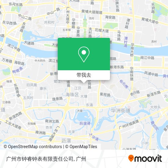 广州市钟睿钟表有限责任公司地图