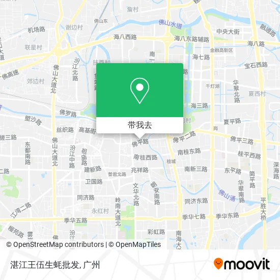 湛江王伍生蚝批发地图