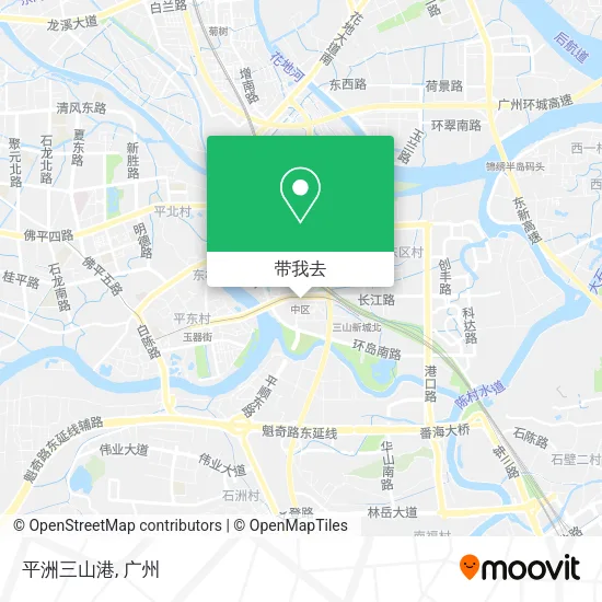 平洲三山港地图