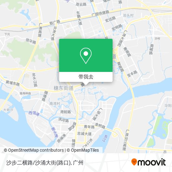 沙步二横路/沙涌大街(路口)地图