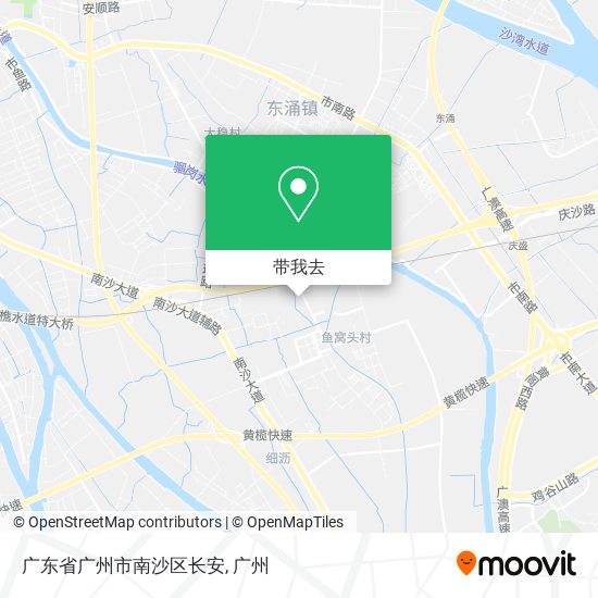 广东省广州市南沙区长安地图