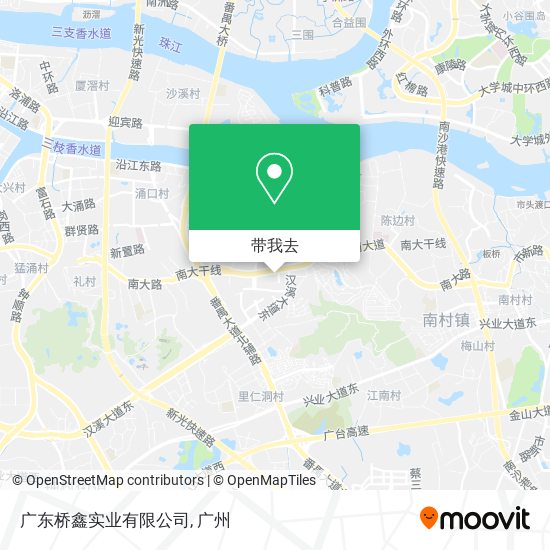 广东桥鑫实业有限公司地图