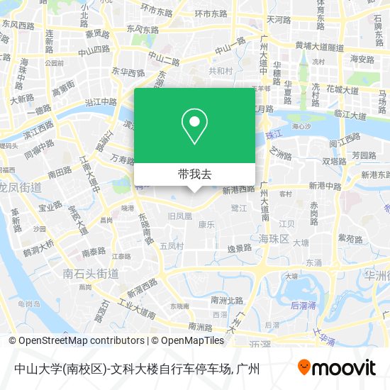 中山大学(南校区)-文科大楼自行车停车场地图