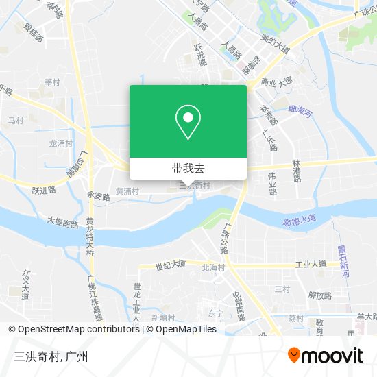 三洪奇村地图