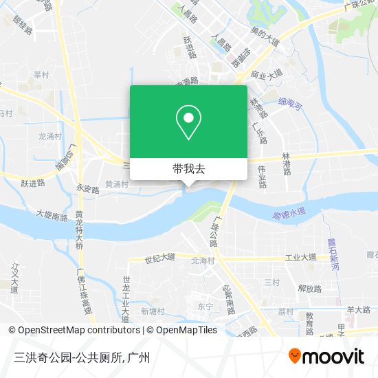 三洪奇公园-公共厕所地图