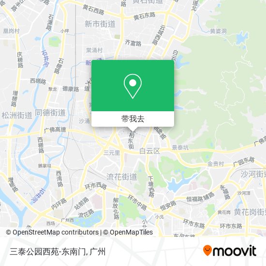 三泰公园西苑-东南门地图