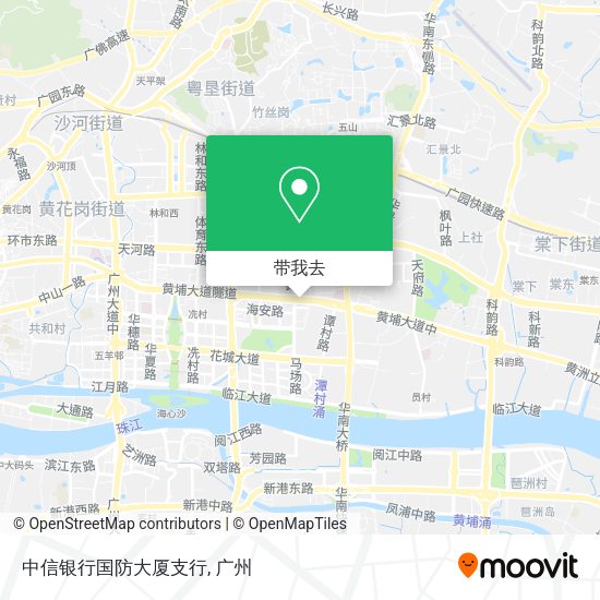 中信银行国防大厦支行地图
