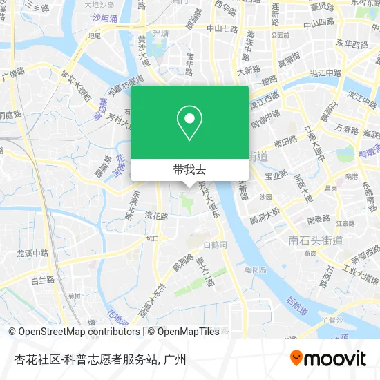 杏花社区-科普志愿者服务站地图