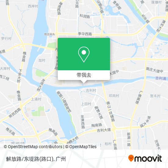 解放路/东堤路(路口)地图