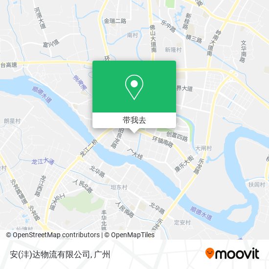 安(沣)达物流有限公司地图