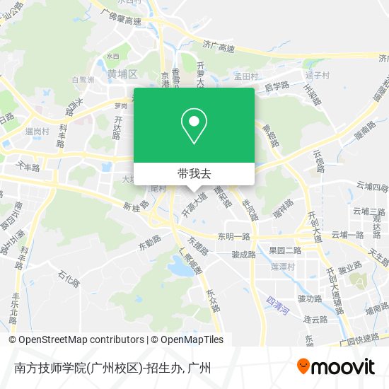 南方技师学院(广州校区)-招生办地图