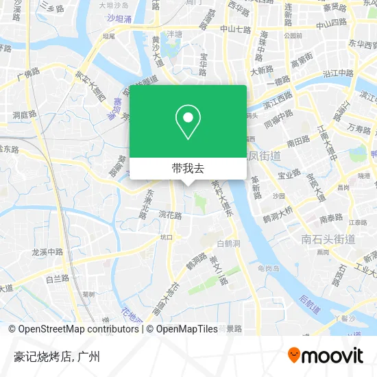 豪记烧烤店地图
