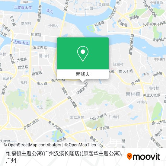 维福顿主题公寓(广州汉溪长隆店)(原嘉华主题公寓)地图