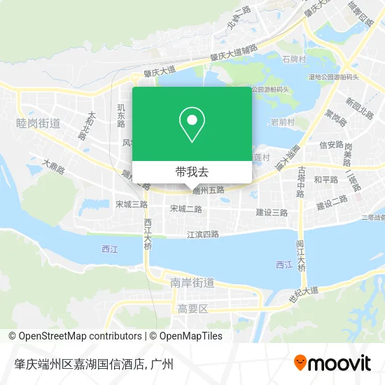 肇庆端州区嘉湖国信酒店地图