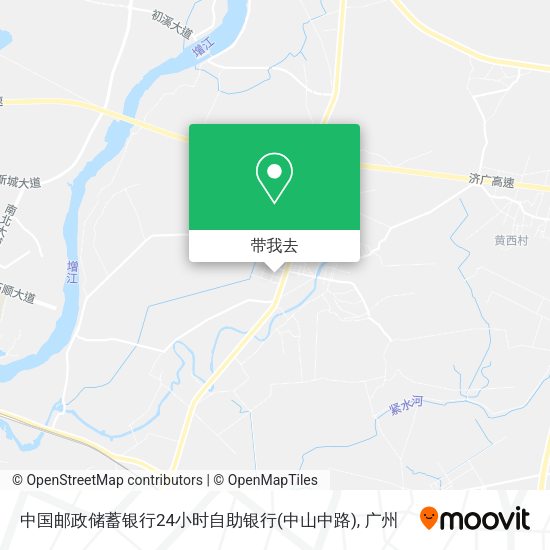 中国邮政储蓄银行24小时自助银行(中山中路)地图