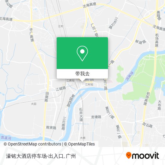 濠铭大酒店停车场-出入口地图