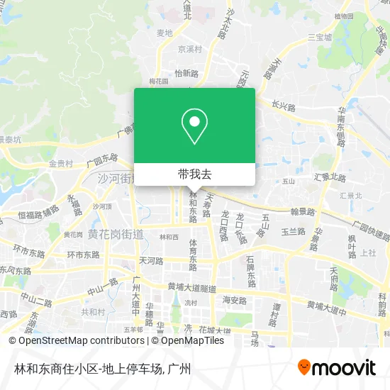 林和东商住小区-地上停车场地图