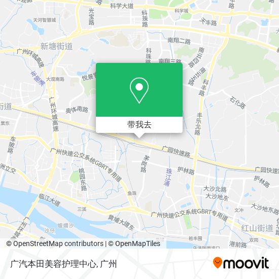广汽本田美容护理中心地图