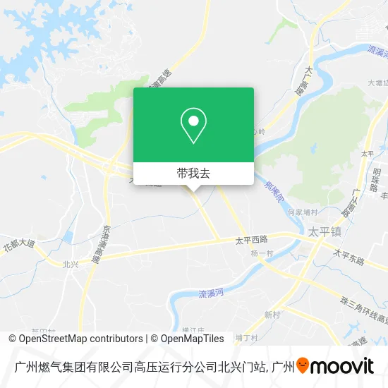 广州燃气集团有限公司高压运行分公司北兴门站地图