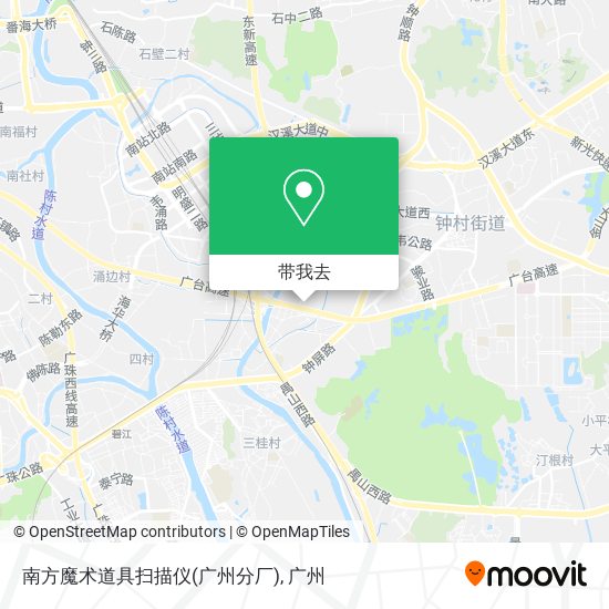 南方魔术道具扫描仪(广州分厂)地图