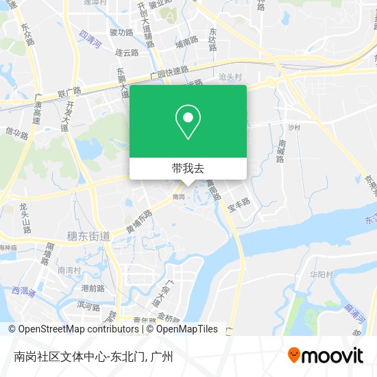 南岗社区文体中心-东北门地图
