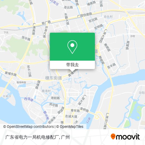 广东省电力一局机电修配厂地图