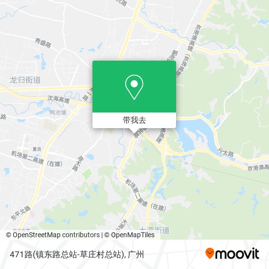 471路(镇东路总站-草庄村总站)地图