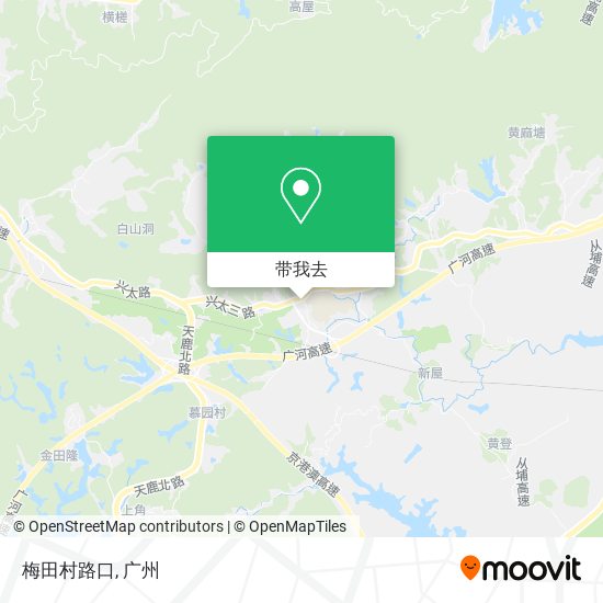 梅田村路口地图