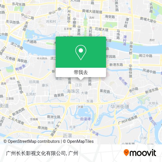 广州长长影视文化有限公司地图