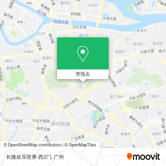 长隆欢乐世界-西2门地图