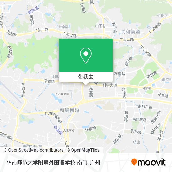 华南师范大学附属外国语学校-南门地图