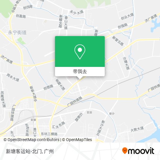 新塘客运站-北门地图