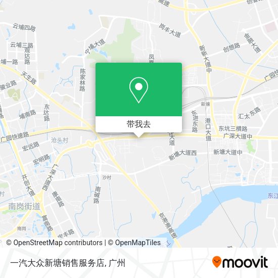 一汽大众新塘销售服务店地图