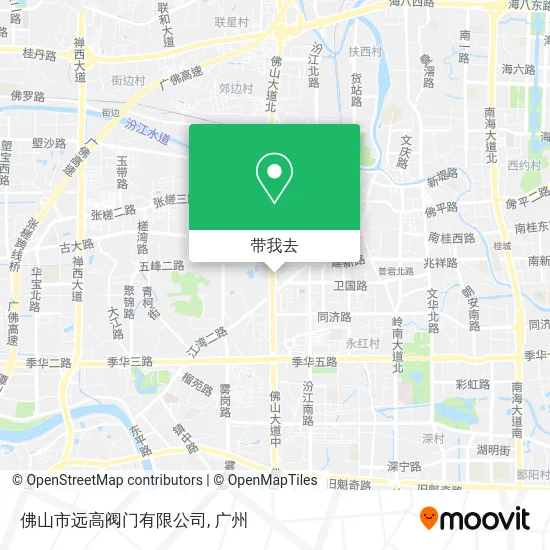佛山市远高阀门有限公司地图
