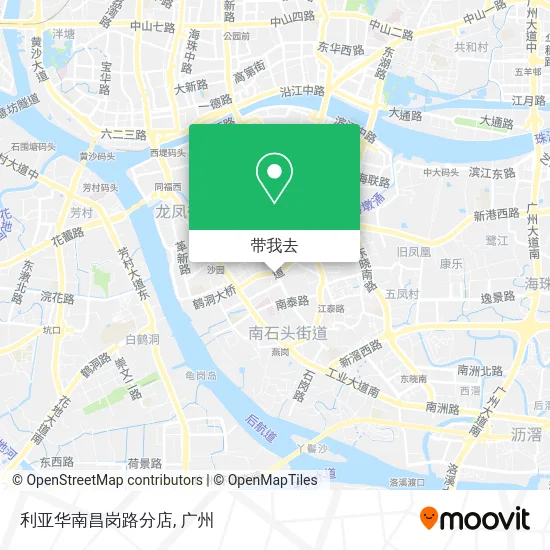 利亚华南昌岗路分店地图