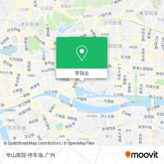 华山医院-停车场地图