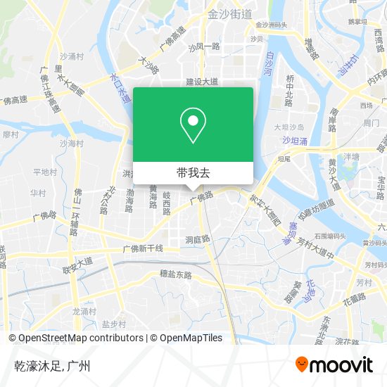乾濠沐足地图