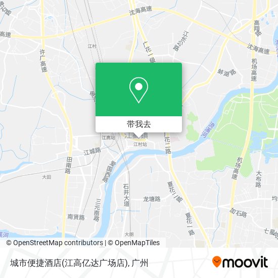 城市便捷酒店(江高亿达广场店)地图