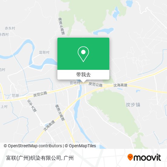 富联(广州)织染有限公司地图