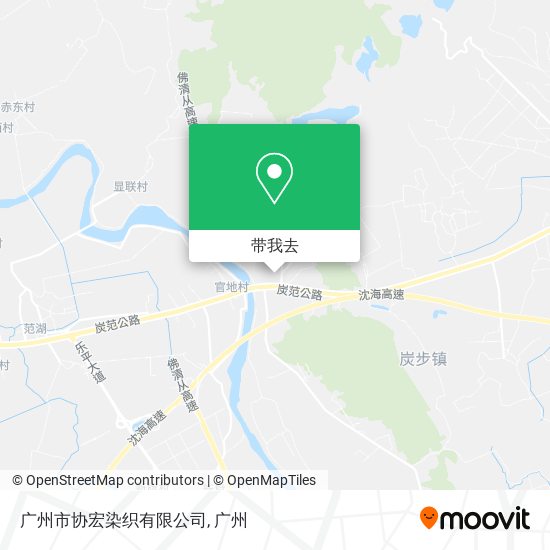 广州市协宏染织有限公司地图